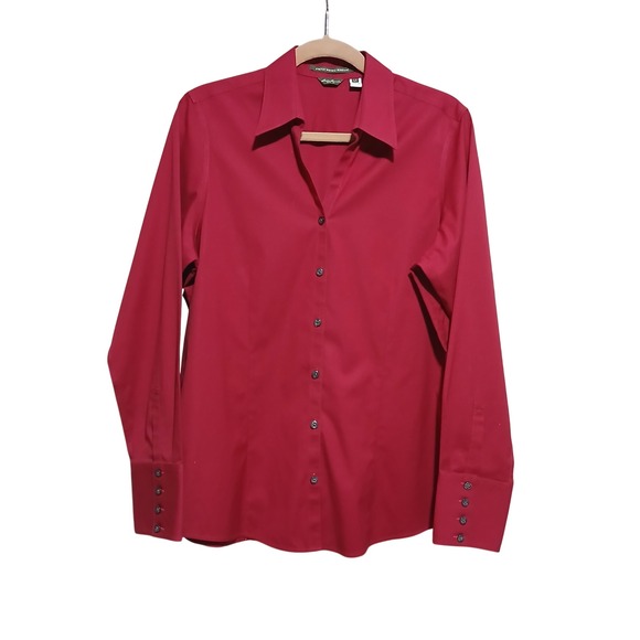 Eddie Bauer Womens Long Sleeve Button Down Stretch Wrinkle Resistant Shirt - Picture 1 of 8
